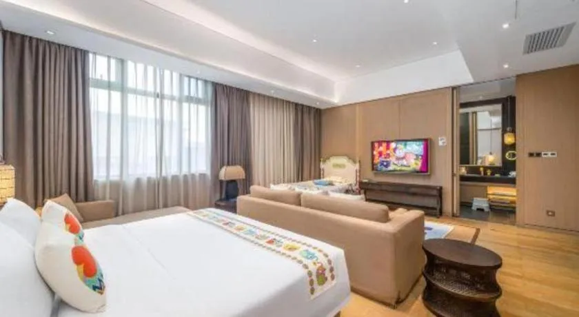 Bed in Jolie Vue Boutique Hotel Sanjiang