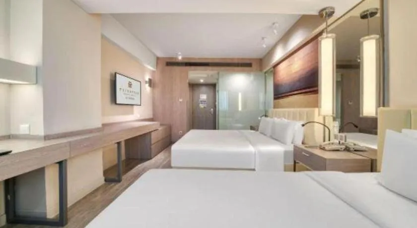 Bed in Jinjiang Metropolo Hotel - Hangzhou Xiasha