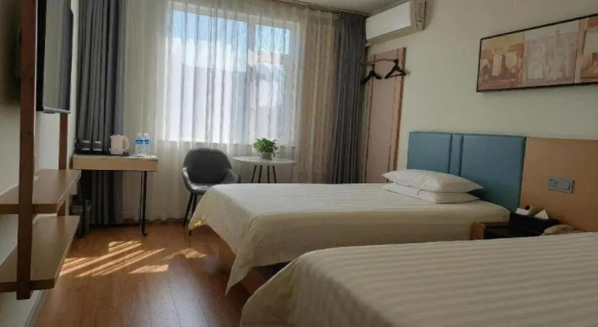 Bed in Jinjiang Inn Zibo People's Park Liuquan Road