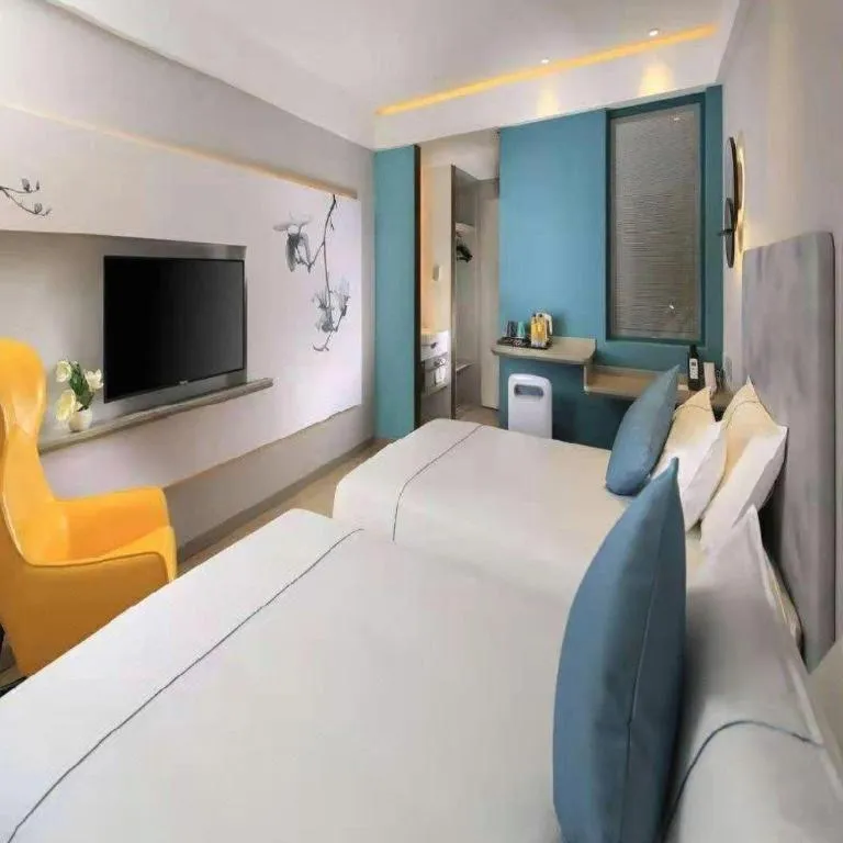 Bed in Jinjiang Inn Zibo People's Park Liuquan Road