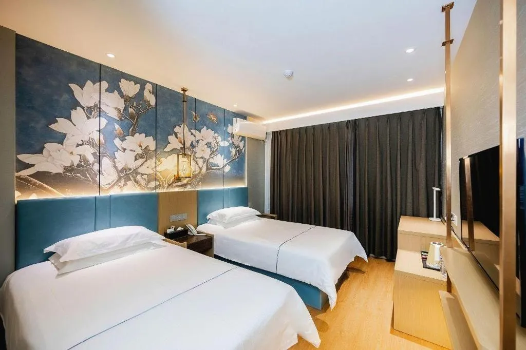 Bed in Jinjiang Inn Zibo People's Park Liuquan Road