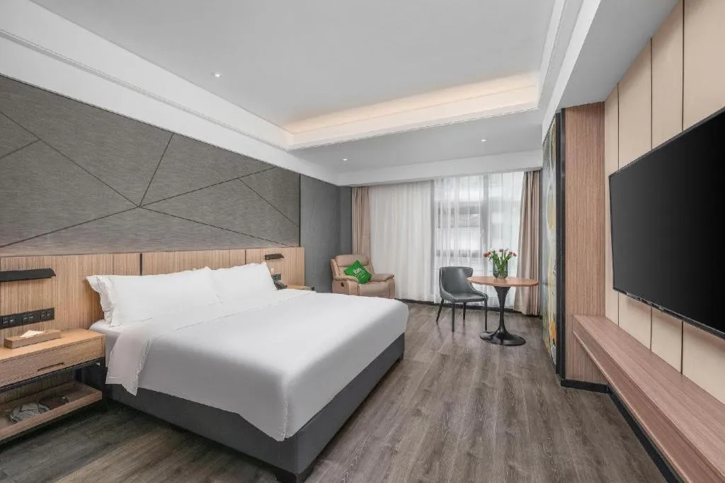 Bed in ibis Styles Dongguan Chang-an Wanda Plaza Hotel