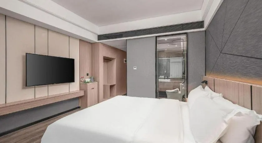 Bed in ibis Styles Dongguan Chang-an Wanda Plaza Hotel
