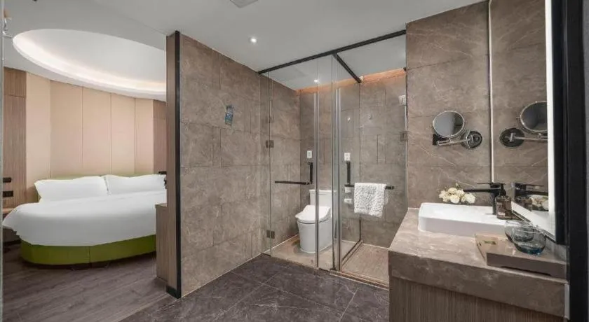 Bed in ibis Styles Dongguan Chang-an Wanda Plaza Hotel