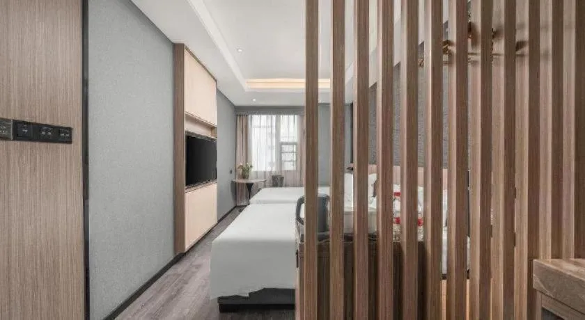 Bed in ibis Styles Dongguan Chang-an Wanda Plaza Hotel