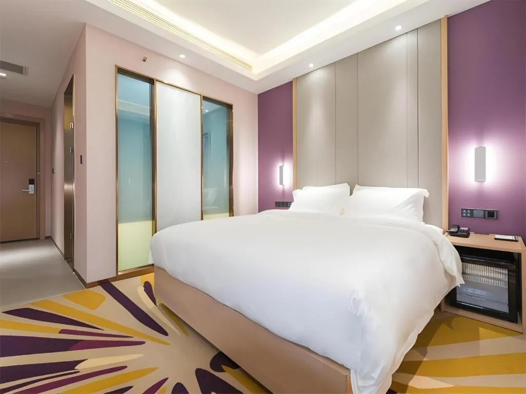 Bed in Lavande Hotels·Anyang Wojin Wanda Plaza