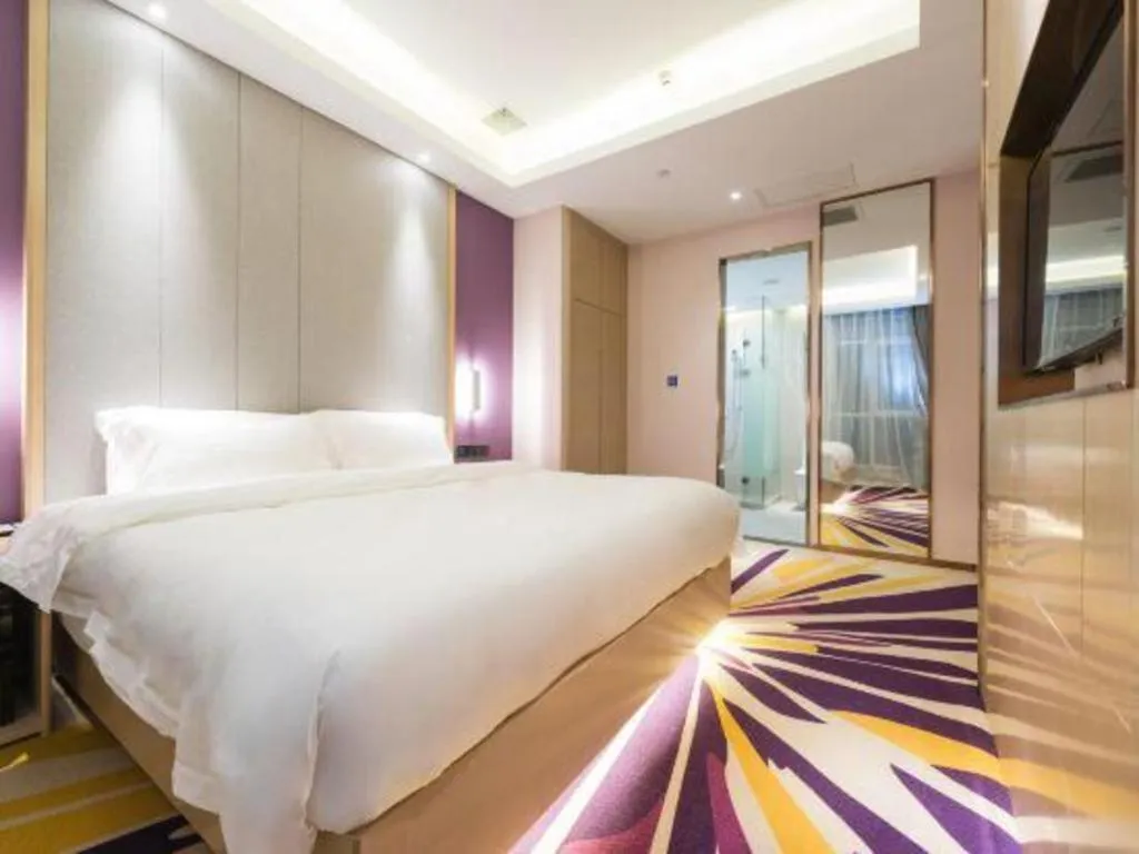 Bed in Lavande Hotels·Anyang Wojin Wanda Plaza