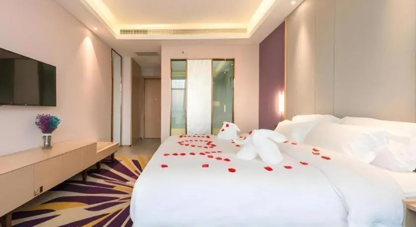 Bed in Lavande Hotels·Anyang Wojin Wanda Plaza