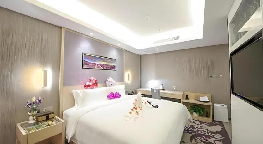 Bed in Lavande Hotel Beijing Guanganmen Lize Commercial Zone