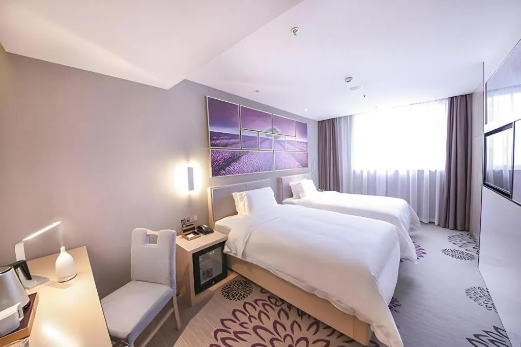 Bed in Lavande Hotel Beijing Guanganmen Lize Commercial Zone
