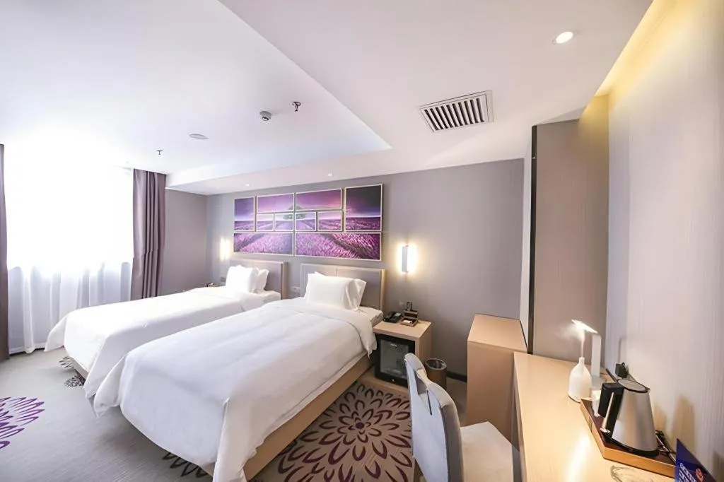 Bed in Lavande Hotel Beijing Guanganmen Lize Commercial Zone