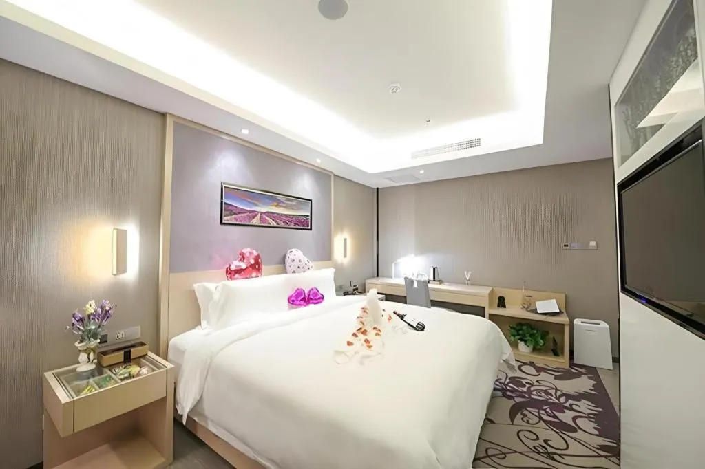 Bed in Lavande Hotel Beijing Guanganmen Lize Commercial Zone