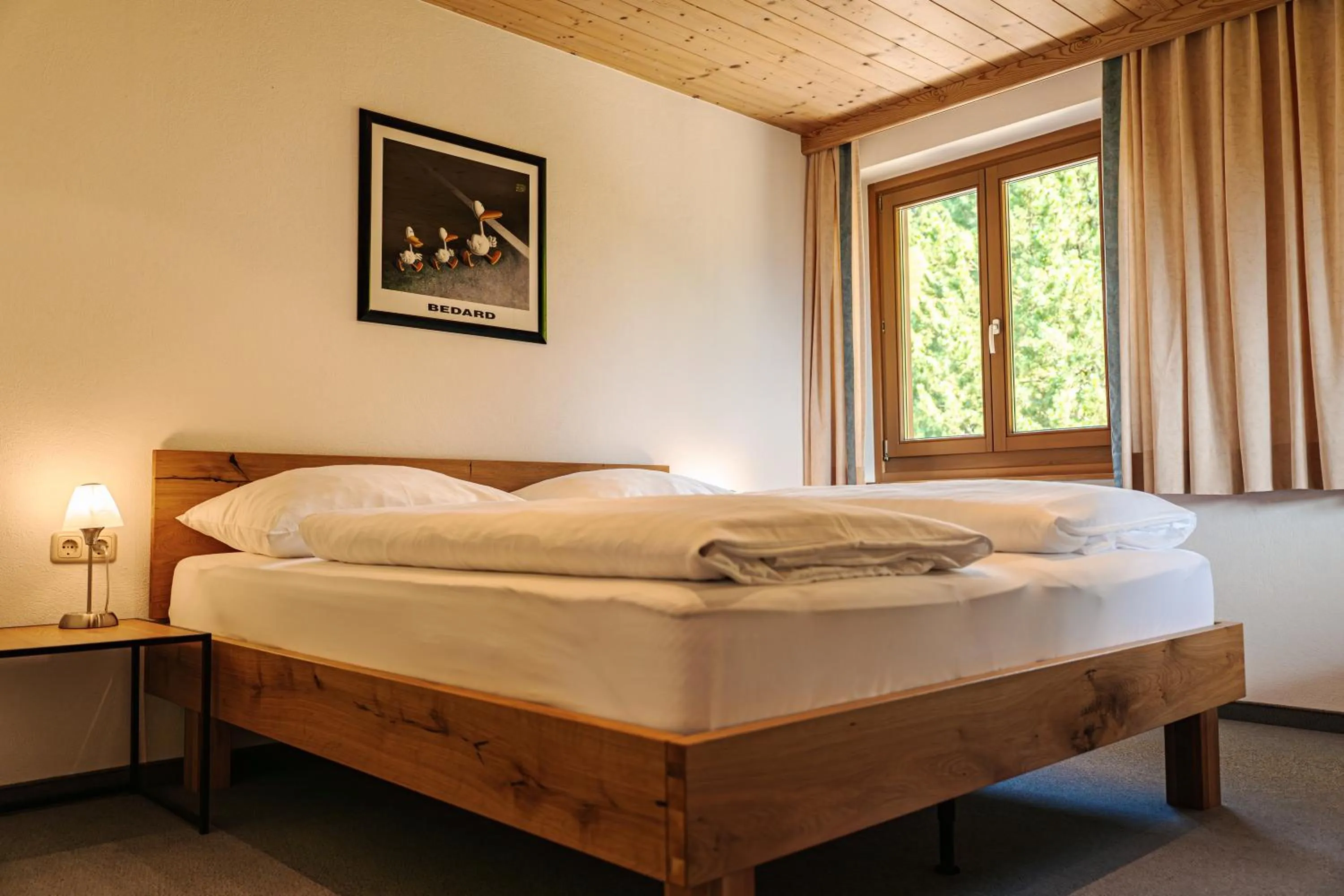 Bed in Pension Schlossberg