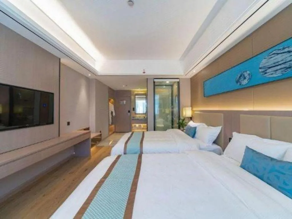 Bed in GreenTree Eastern Dali Railway Station Hotel