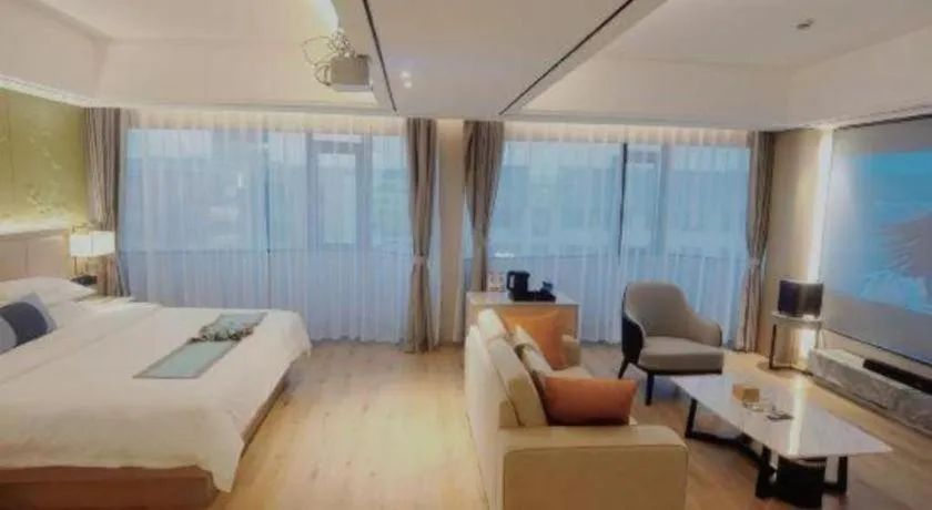 Bed in GreenTree Eastern Dali Railway Station Hotel