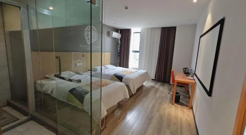 Bed in Shell Nanjing Jiangning District University City Hotel