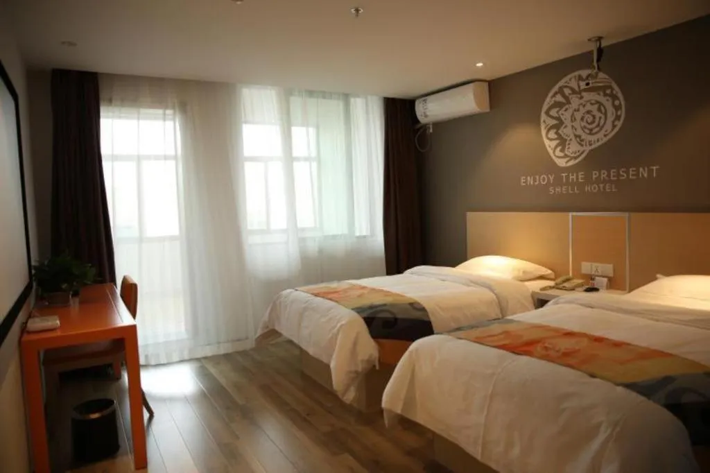 Bed in Shell Nanjing Jiangning District University City Hotel