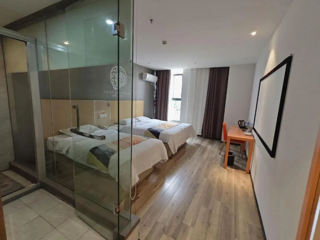 Bed in Shell Nanjing Jiangning District University City Hotel