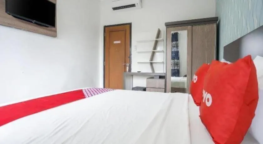 Bed in Hotel O Green Palm Kostel Syariah