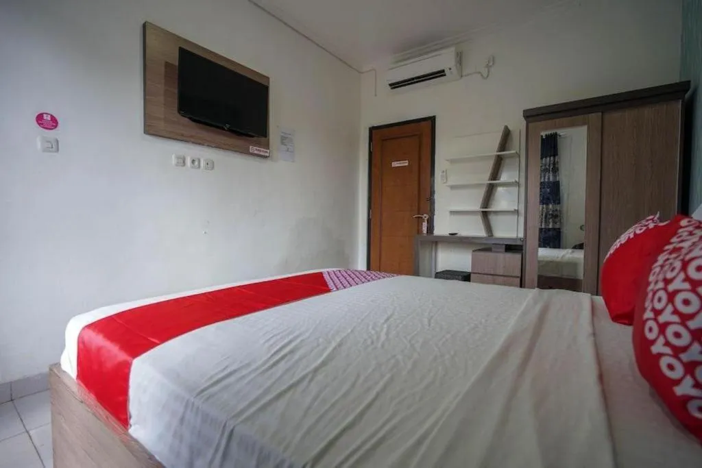 Bed in Hotel O Green Palm Kostel Syariah