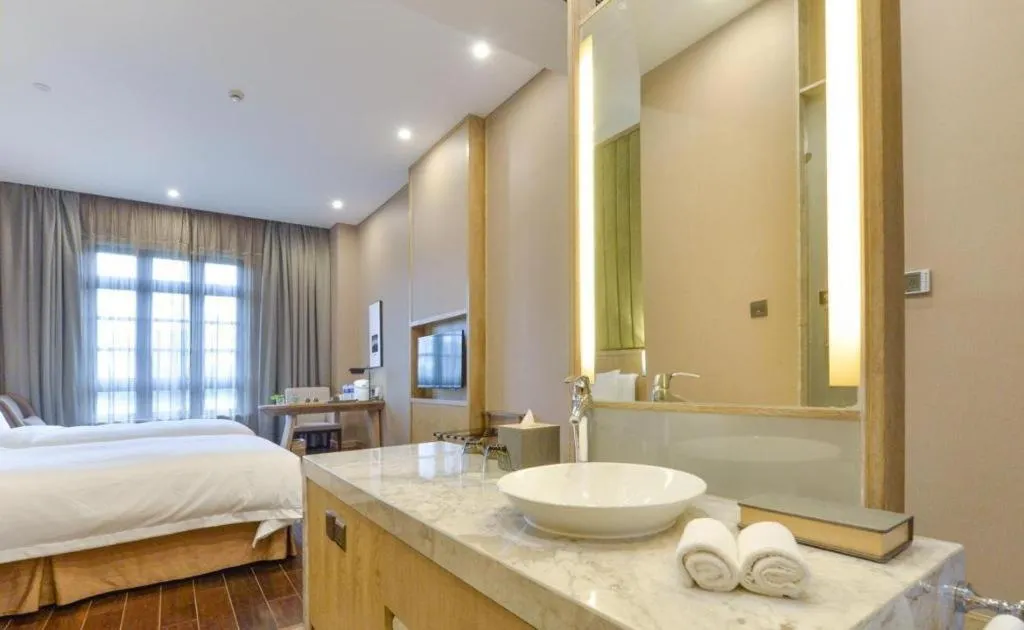 Bed in Atour Hotel Nantong Langshan Scenic Area