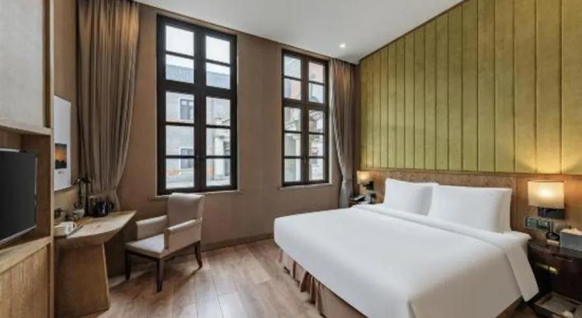 Bed in Atour Hotel Nantong Langshan Scenic Area