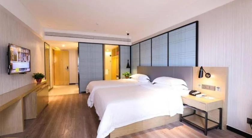 Bed in GreenTree Eastern Hotel Hunan Changsha Xinsha Luositang Metro Station