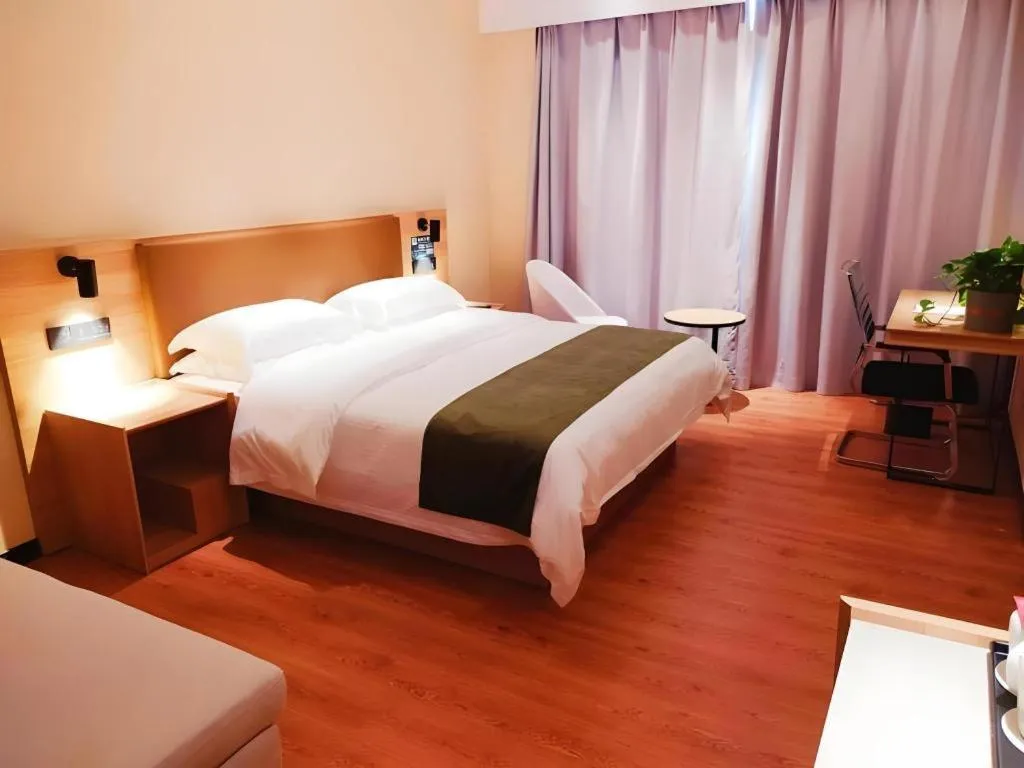 Bed in GreenTree Inn Lu'an Jin'an District Yuanda Xingfuli