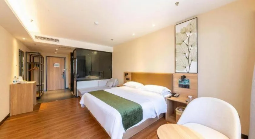 Bed in GreenTree Inn Lu'an Jin'an District Yuanda Xingfuli