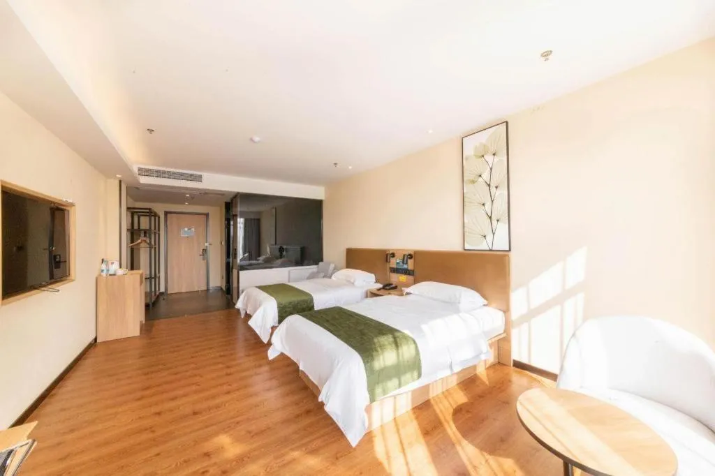 Bed in GreenTree Inn Lu'an Jin'an District Yuanda Xingfuli