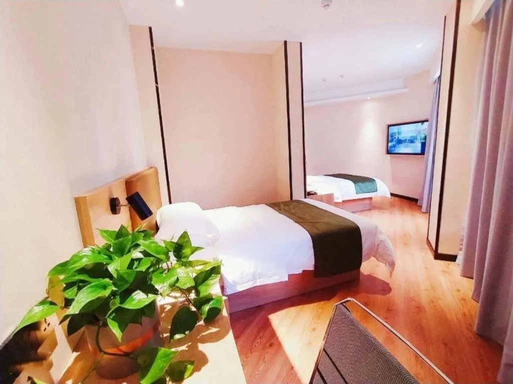 Bed in GreenTree Inn Lu'an Jin'an District Yuanda Xingfuli