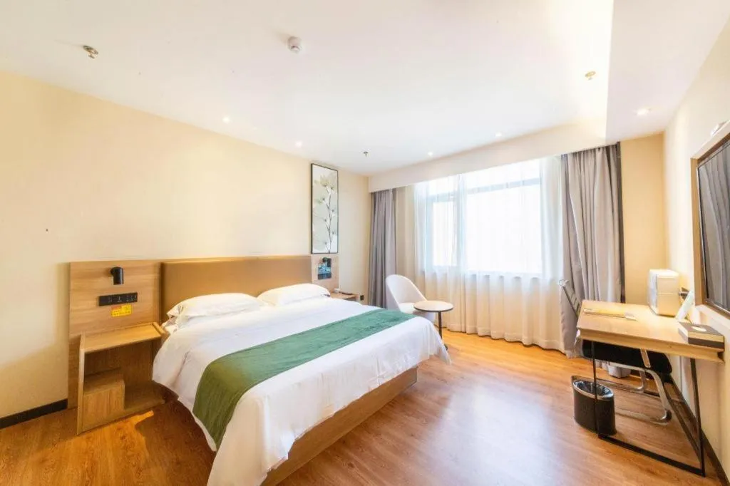 Bed in GreenTree Inn Lu'an Jin'an District Yuanda Xingfuli