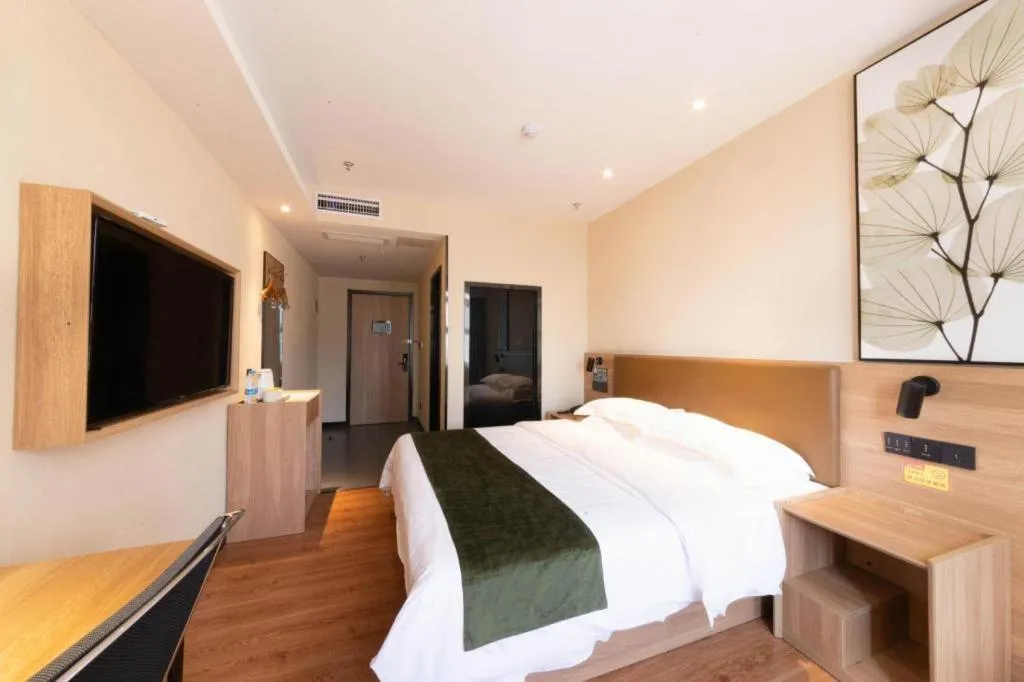 Bed in GreenTree Inn Lu'an Jin'an District Yuanda Xingfuli