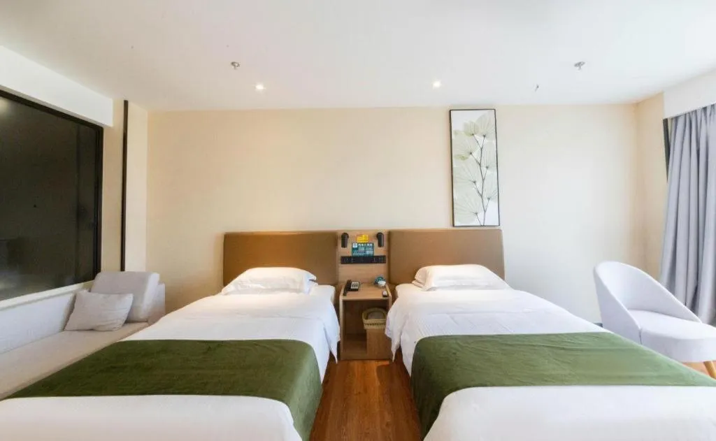 Bed in GreenTree Inn Lu'an Jin'an District Yuanda Xingfuli