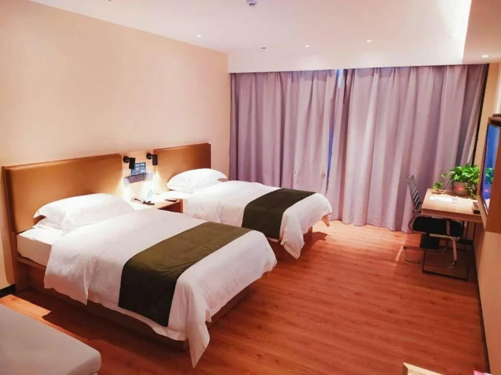 Bed in GreenTree Inn Lu'an Jin'an District Yuanda Xingfuli