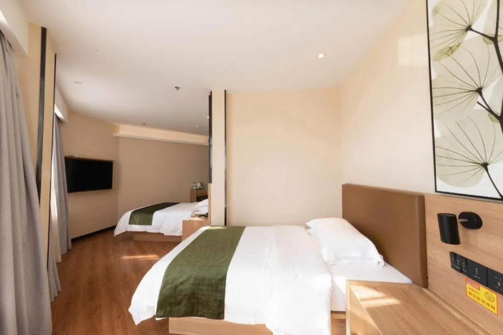 Bed in GreenTree Inn Lu'an Jin'an District Yuanda Xingfuli