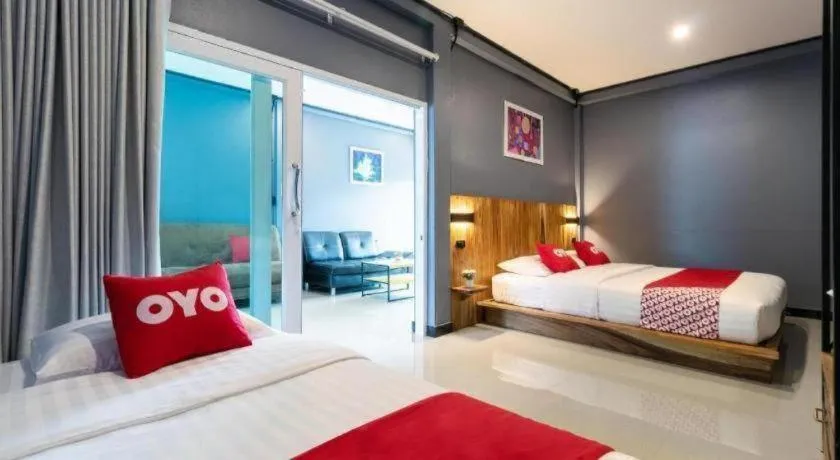 Bed in OYO 75305 T Park Pak Chong