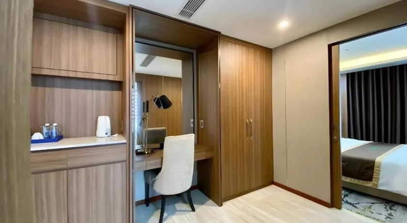 Bed in Khach san Toan Thang Stone