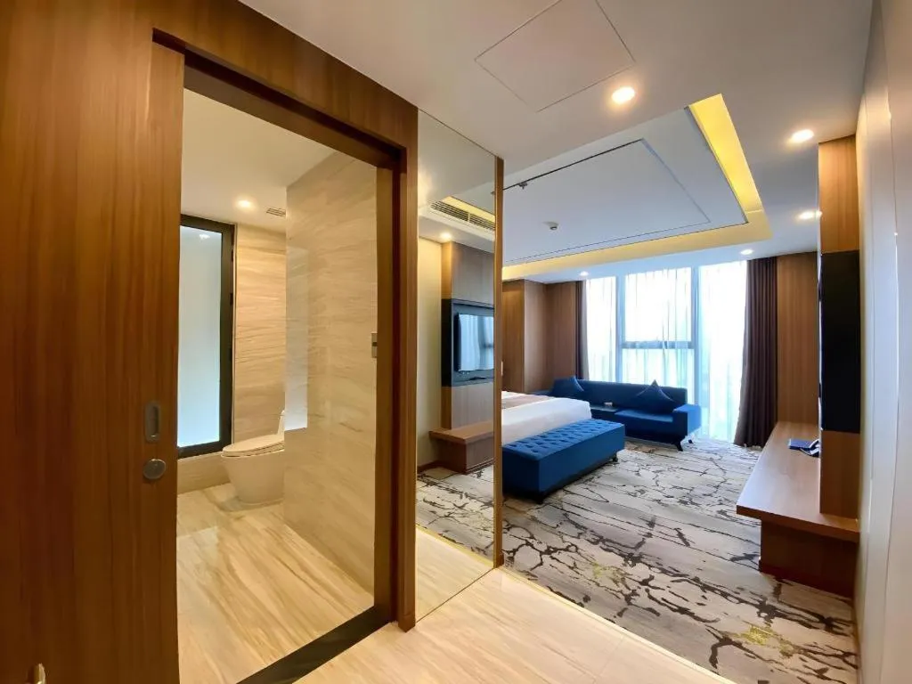 Bed in Khach san Toan Thang Stone