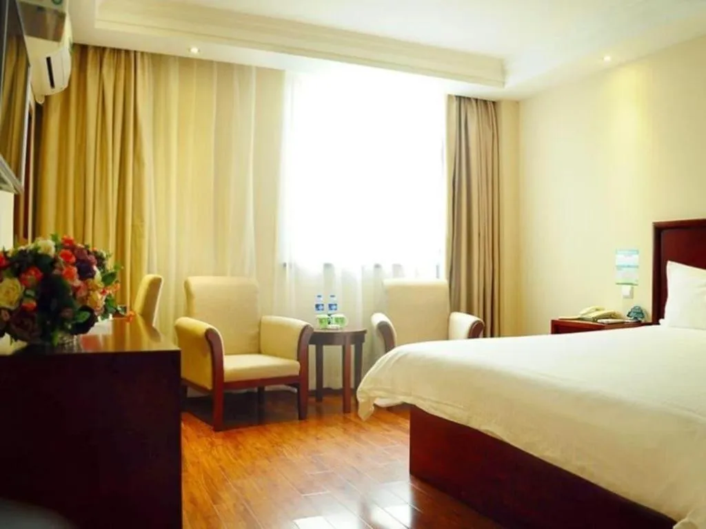 Bed in GreenTree Inn Chuzhou Dingyuan County People's Square General Hospital Business Hotel