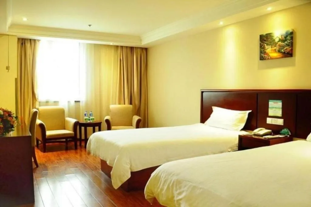 Bed in GreenTree Inn Chuzhou Dingyuan County People's Square General Hospital Business Hotel