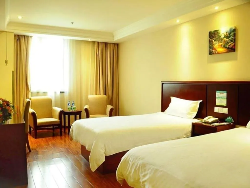 Bed in GreenTree Inn Chuzhou Dingyuan County People's Square General Hospital Business Hotel