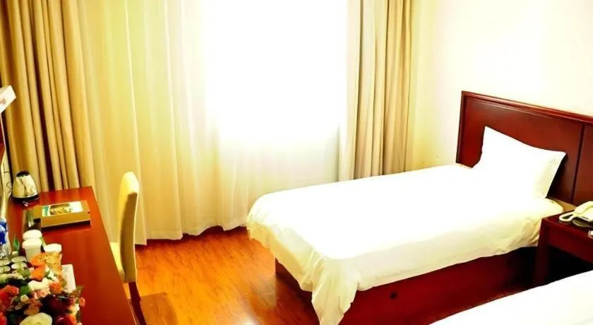 Bed in GreenTree Inn Chuzhou Dingyuan County People's Square General Hospital Business Hotel