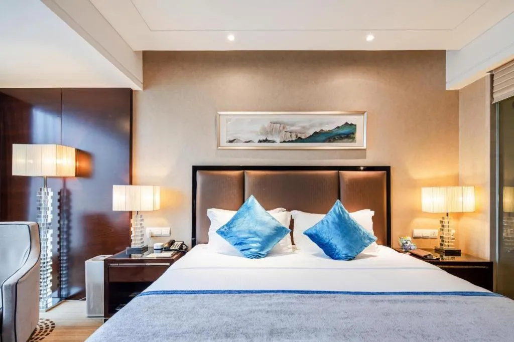 Bed in Chengdu Rising Butterfly Hotel