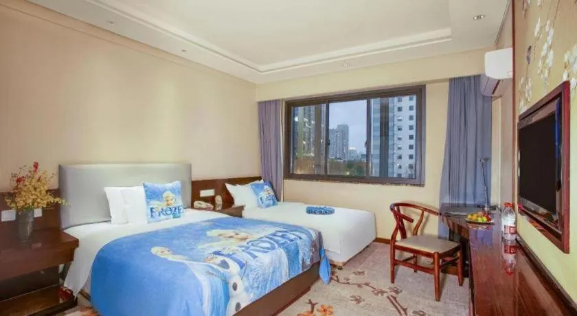 Bed in Meiyuan Hotel Hangzhou