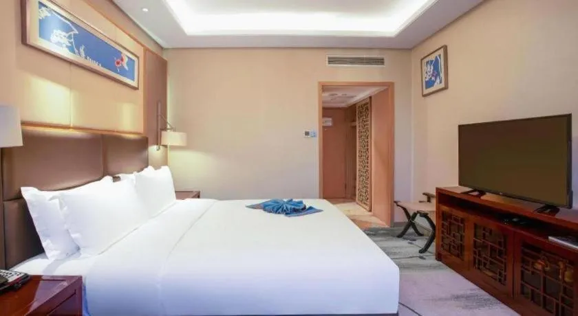 Bed in Meiyuan Hotel Hangzhou