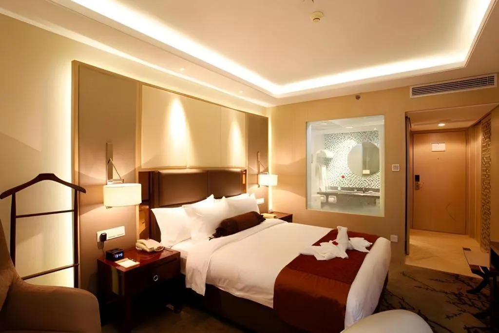 Bed in Meiyuan Hotel Hangzhou