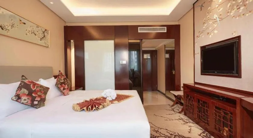 Bed in Meiyuan Hotel Hangzhou