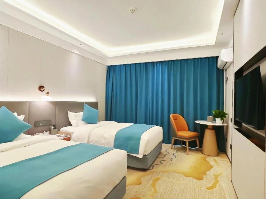 Bed in Meiyuan Hotel Hangzhou