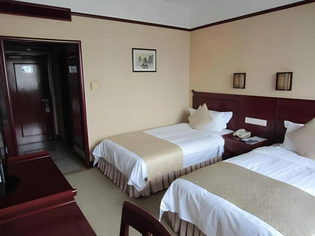 Bed in Meiyuan Hotel Hangzhou